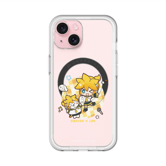スリムプロテクションプレミアムケース with MagSafe［ しろたん×初音ミク - しろたん×鏡音レン ］