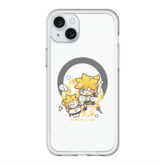 スリムプロテクションプレミアムケース with MagSafe［ しろたん×初音ミク - しろたん×鏡音レン ］