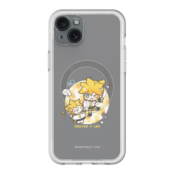 スリムプロテクションプレミアムケース with MagSafe［ しろたん×初音ミク - しろたん×鏡音レン ］