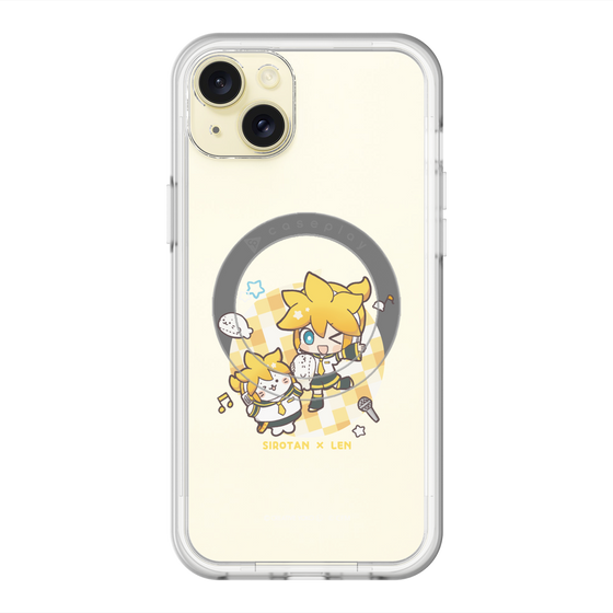 スリムプロテクションプレミアムケース with MagSafe［ しろたん×初音ミク - しろたん×鏡音レン ］