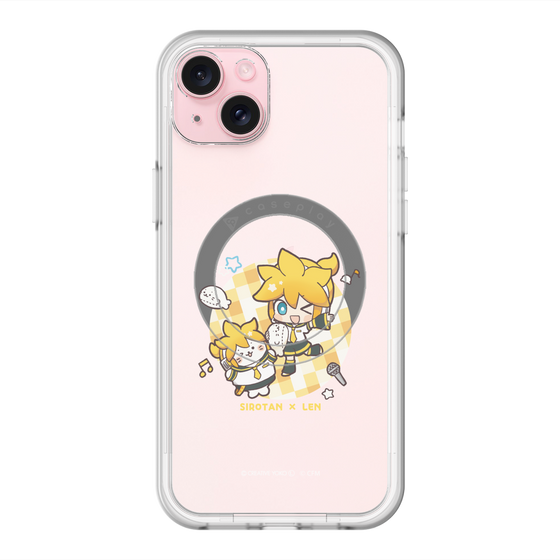 スリムプロテクションプレミアムケース with MagSafe［ しろたん×初音ミク - しろたん×鏡音レン ］