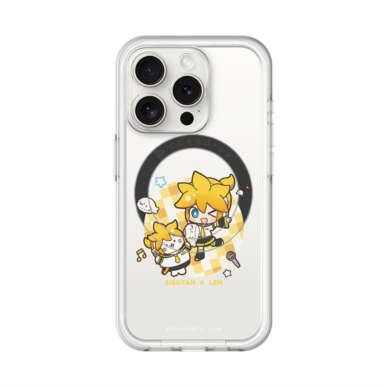 スリムプロテクションプレミアムケース with MagSafe［ しろたん×初音ミク - しろたん×鏡音レン ］
