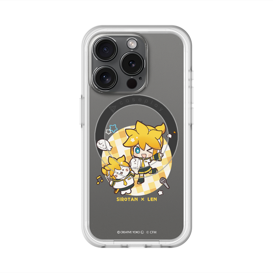 スリムプロテクションプレミアムケース with MagSafe［ しろたん×初音ミク - しろたん×鏡音レン ］