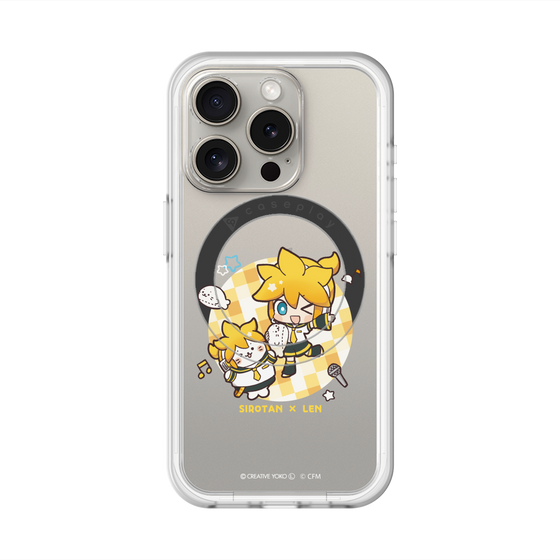 スリムプロテクションプレミアムケース with MagSafe［ しろたん×初音ミク - しろたん×鏡音レン ］