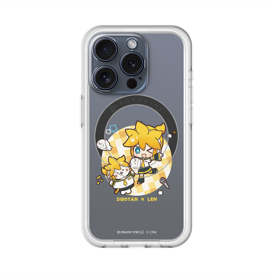 スリムプロテクションプレミアムケース with MagSafe［ しろたん×初音ミク - しろたん×鏡音レン ］