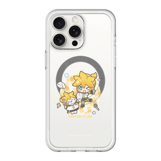 スリムプロテクションプレミアムケース with MagSafe［ しろたん×初音ミク - しろたん×鏡音レン ］