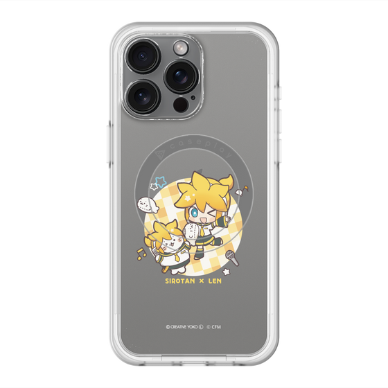 スリムプロテクションプレミアムケース with MagSafe［ しろたん×初音ミク - しろたん×鏡音レン ］