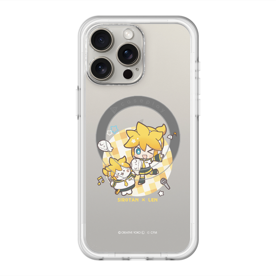 スリムプロテクションプレミアムケース with MagSafe［ しろたん×初音ミク - しろたん×鏡音レン ］