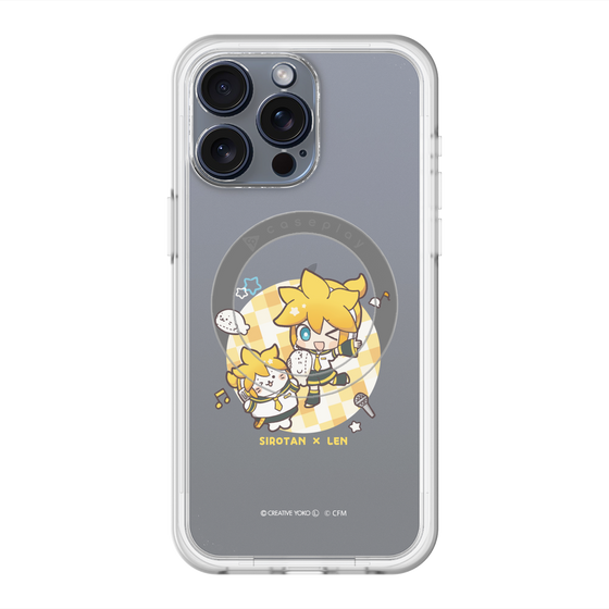 スリムプロテクションプレミアムケース with MagSafe［ しろたん×初音ミク - しろたん×鏡音レン ］