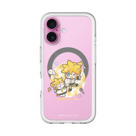 スリムプロテクションプレミアムケース with MagSafe［ しろたん×初音ミク - しろたん×鏡音レン ］