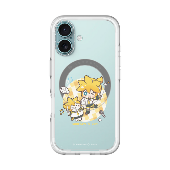 スリムプロテクションプレミアムケース with MagSafe［ しろたん×初音ミク - しろたん×鏡音レン ］