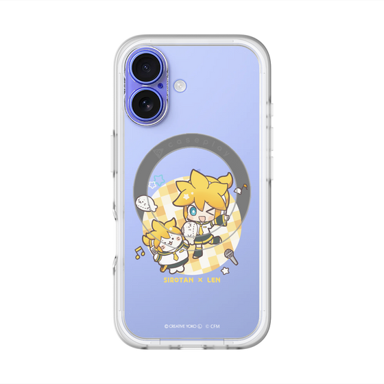 スリムプロテクションプレミアムケース with MagSafe［ しろたん×初音ミク - しろたん×鏡音レン ］