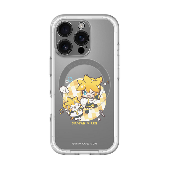 スリムプロテクションプレミアムケース with MagSafe［ しろたん×初音ミク - しろたん×鏡音レン ］