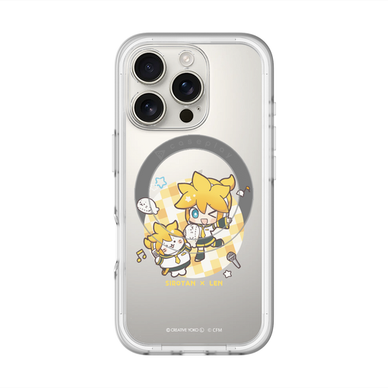 スリムプロテクションプレミアムケース with MagSafe［ しろたん×初音ミク - しろたん×鏡音レン ］