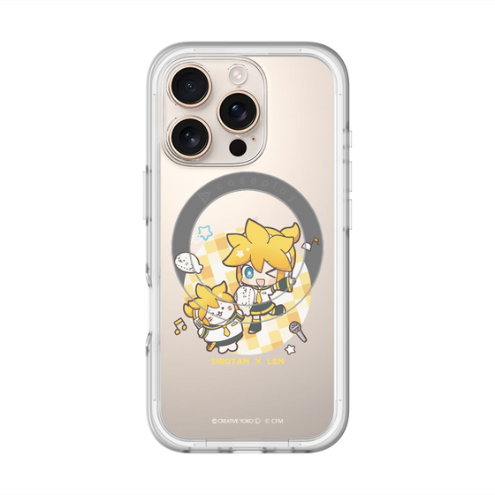 スリムプロテクションプレミアムケース with MagSafe［ しろたん×初音ミク - しろたん×鏡音レン ］