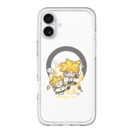 スリムプロテクションプレミアムケース with MagSafe［ しろたん×初音ミク - しろたん×鏡音レン ］