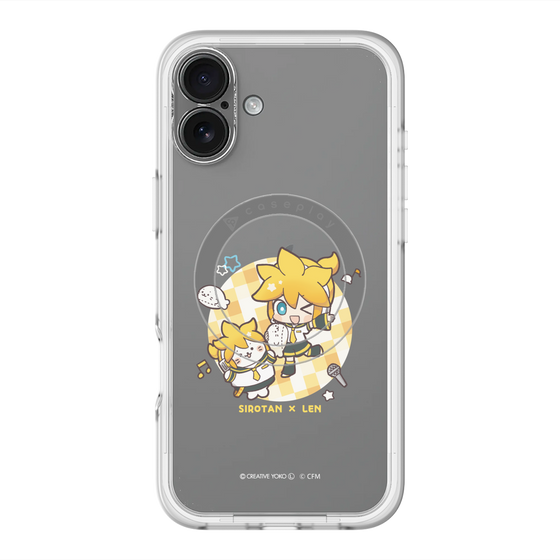 スリムプロテクションプレミアムケース with MagSafe［ しろたん×初音ミク - しろたん×鏡音レン ］