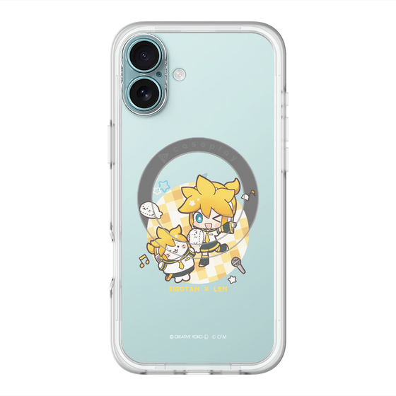 スリムプロテクションプレミアムケース with MagSafe［ しろたん×初音ミク - しろたん×鏡音レン ］