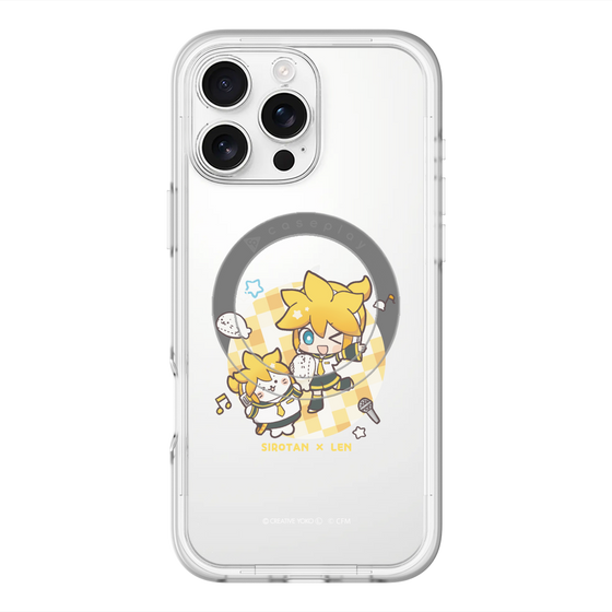 スリムプロテクションプレミアムケース with MagSafe［ しろたん×初音ミク - しろたん×鏡音レン ］