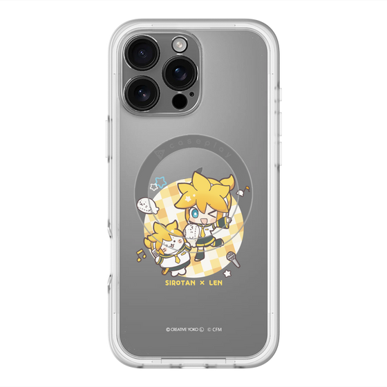 スリムプロテクションプレミアムケース with MagSafe［ しろたん×初音ミク - しろたん×鏡音レン ］
