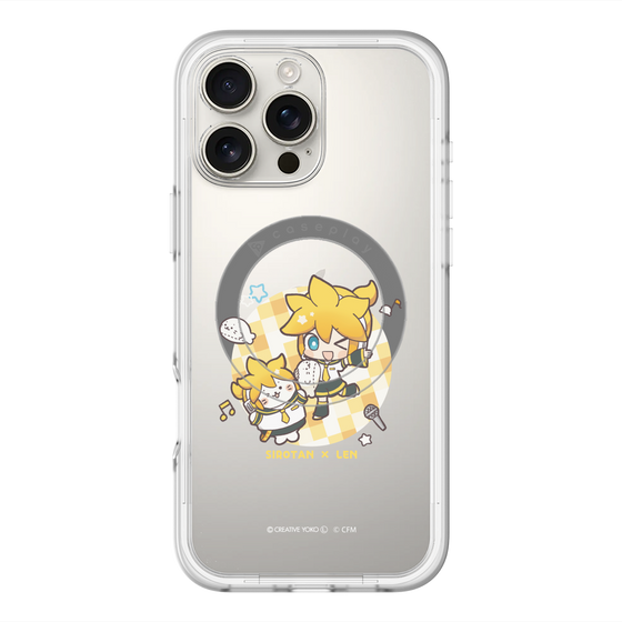 スリムプロテクションプレミアムケース with MagSafe［ しろたん×初音ミク - しろたん×鏡音レン ］