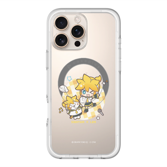 スリムプロテクションプレミアムケース with MagSafe［ しろたん×初音ミク - しろたん×鏡音レン ］