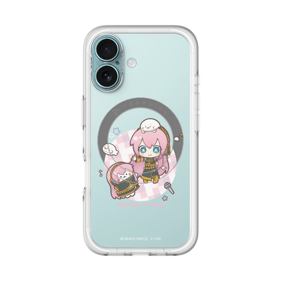 スリムプロテクションプレミアムケース with MagSafe［ しろたん×初音ミク - しろたん×巡音ルカ ］