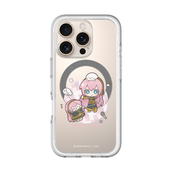 スリムプロテクションプレミアムケース with MagSafe［ しろたん×初音ミク - しろたん×巡音ルカ ］