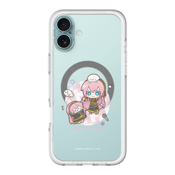 スリムプロテクションプレミアムケース with MagSafe［ しろたん×初音ミク - しろたん×巡音ルカ ］