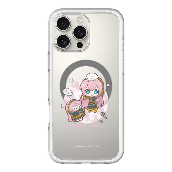 スリムプロテクションプレミアムケース with MagSafe［ しろたん×初音ミク - しろたん×巡音ルカ ］