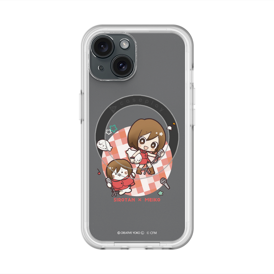 スリムプロテクションプレミアムケース with MagSafe［ しろたん×初音ミク - しろたん×MEIKO ］