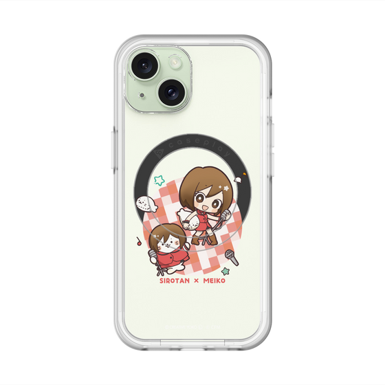 スリムプロテクションプレミアムケース with MagSafe［ しろたん×初音ミク - しろたん×MEIKO ］