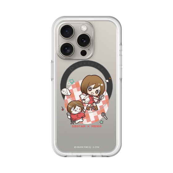 スリムプロテクションプレミアムケース with MagSafe［ しろたん×初音ミク - しろたん×MEIKO ］