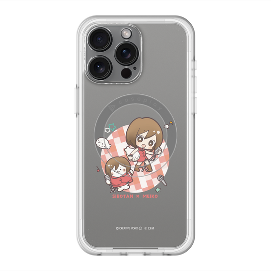 スリムプロテクションプレミアムケース with MagSafe［ しろたん×初音ミク - しろたん×MEIKO ］