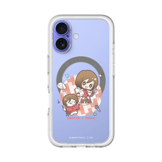 スリムプロテクションプレミアムケース with MagSafe［ しろたん×初音ミク - しろたん×MEIKO ］