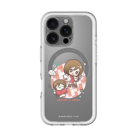 スリムプロテクションプレミアムケース with MagSafe［ しろたん×初音ミク - しろたん×MEIKO ］