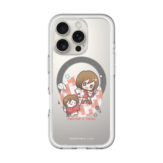 スリムプロテクションプレミアムケース with MagSafe［ しろたん×初音ミク - しろたん×MEIKO ］