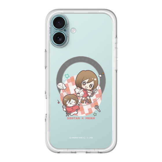 スリムプロテクションプレミアムケース with MagSafe［ しろたん×初音ミク - しろたん×MEIKO ］