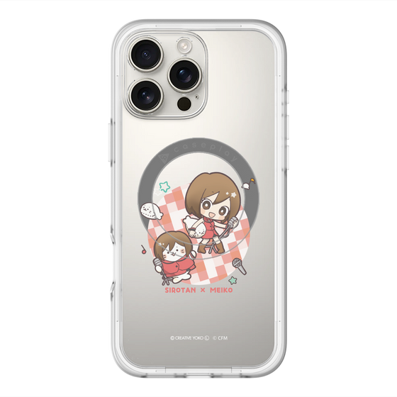 スリムプロテクションプレミアムケース with MagSafe［ しろたん×初音ミク - しろたん×MEIKO ］