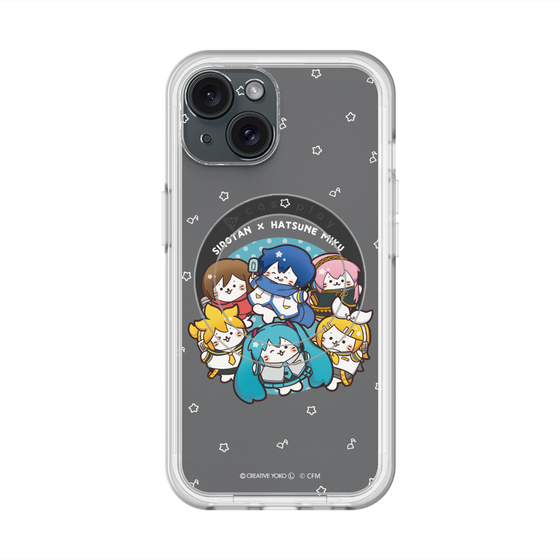 スリムプロテクションプレミアムケース with MagSafe［ しろたん×初音ミク - 全員集合 - しろたん変身 ］