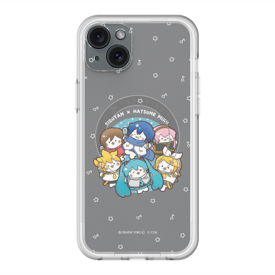 スリムプロテクションプレミアムケース with MagSafe［ しろたん×初音ミク - 全員集合 - しろたん変身 ］