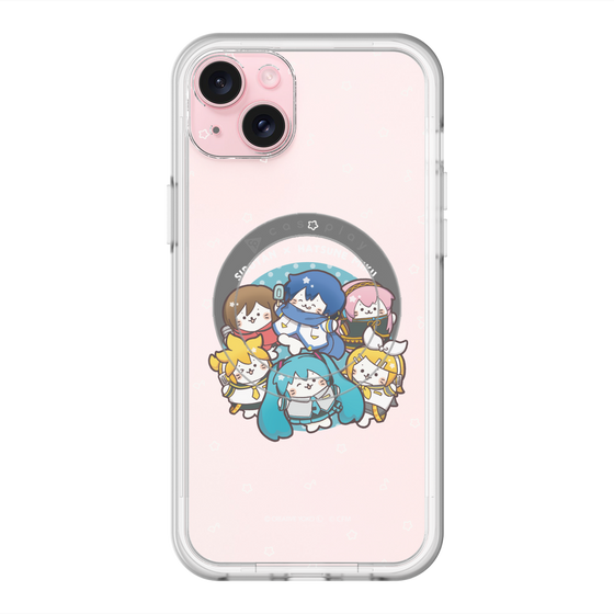 スリムプロテクションプレミアムケース with MagSafe［ しろたん×初音ミク - 全員集合 - しろたん変身 ］