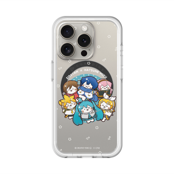 スリムプロテクションプレミアムケース with MagSafe［ しろたん×初音ミク - 全員集合 - しろたん変身 ］