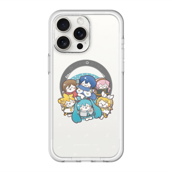スリムプロテクションプレミアムケース with MagSafe［ しろたん×初音ミク - 全員集合 - しろたん変身 ］