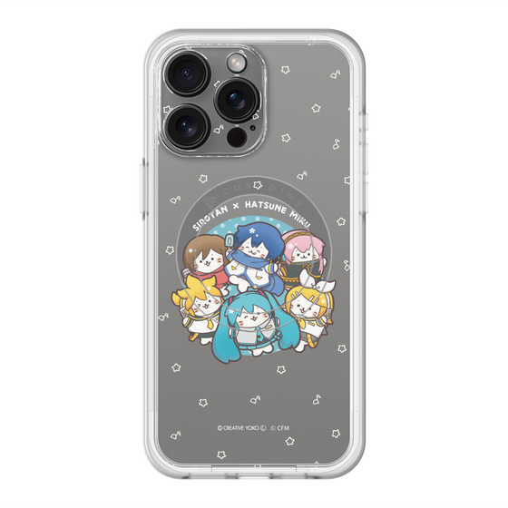 スリムプロテクションプレミアムケース with MagSafe［ しろたん×初音ミク - 全員集合 - しろたん変身 ］