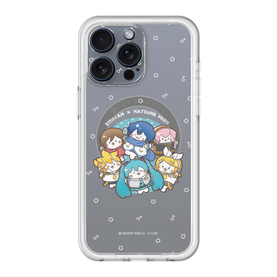 スリムプロテクションプレミアムケース with MagSafe［ しろたん×初音ミク - 全員集合 - しろたん変身 ］