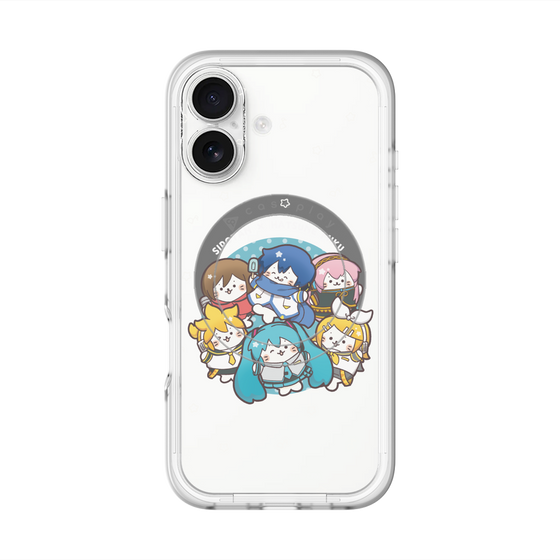 スリムプロテクションプレミアムケース with MagSafe［ しろたん×初音ミク - 全員集合 - しろたん変身 ］
