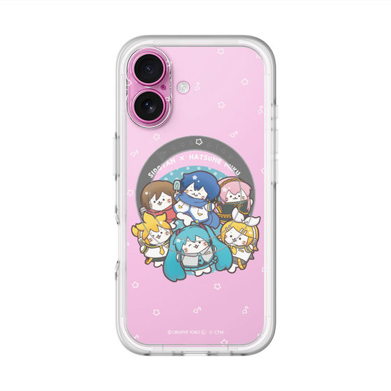 スリムプロテクションプレミアムケース with MagSafe［ しろたん×初音ミク - 全員集合 - しろたん変身 ］