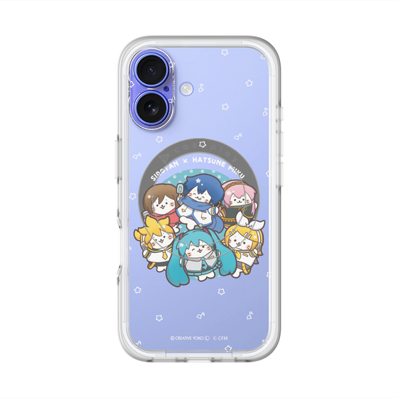 スリムプロテクションプレミアムケース with MagSafe［ しろたん×初音ミク - 全員集合 - しろたん変身 ］