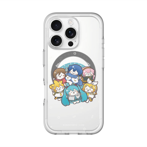 スリムプロテクションプレミアムケース with MagSafe［ しろたん×初音ミク - 全員集合 - しろたん変身 ］
